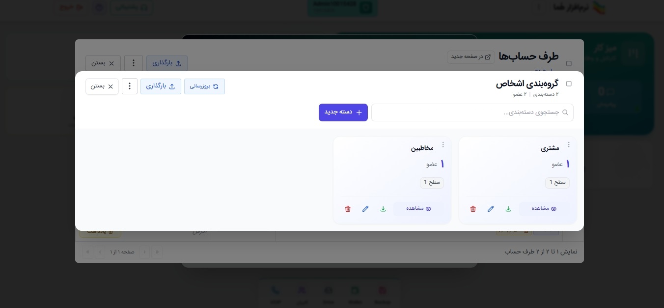 گروه‌بندی اشخاص